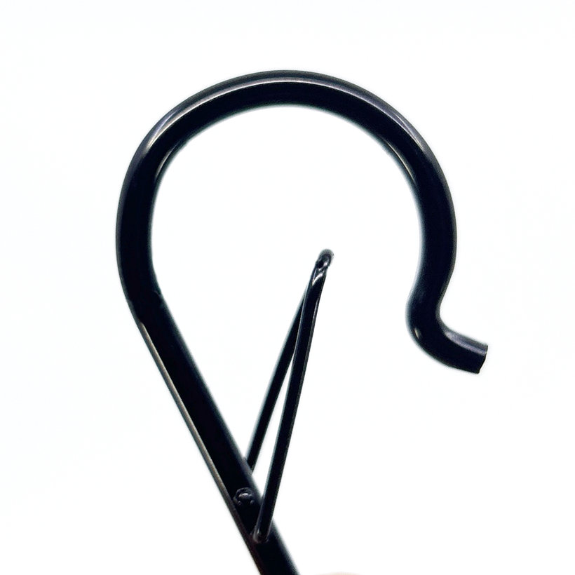 S-hák s poistkou - čierny