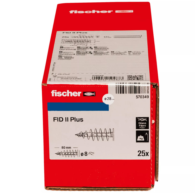 Špirálová hmoždinka FID II Plus 80 mm