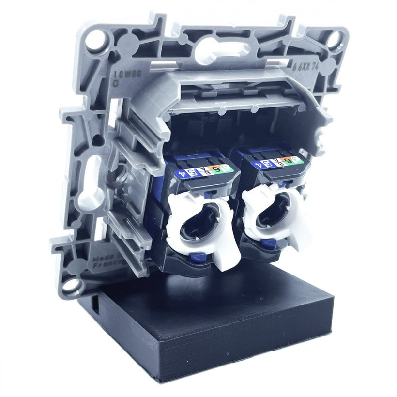 Niloé zásuvka dátová 2xRJ45 kategórie 6 UTP biela