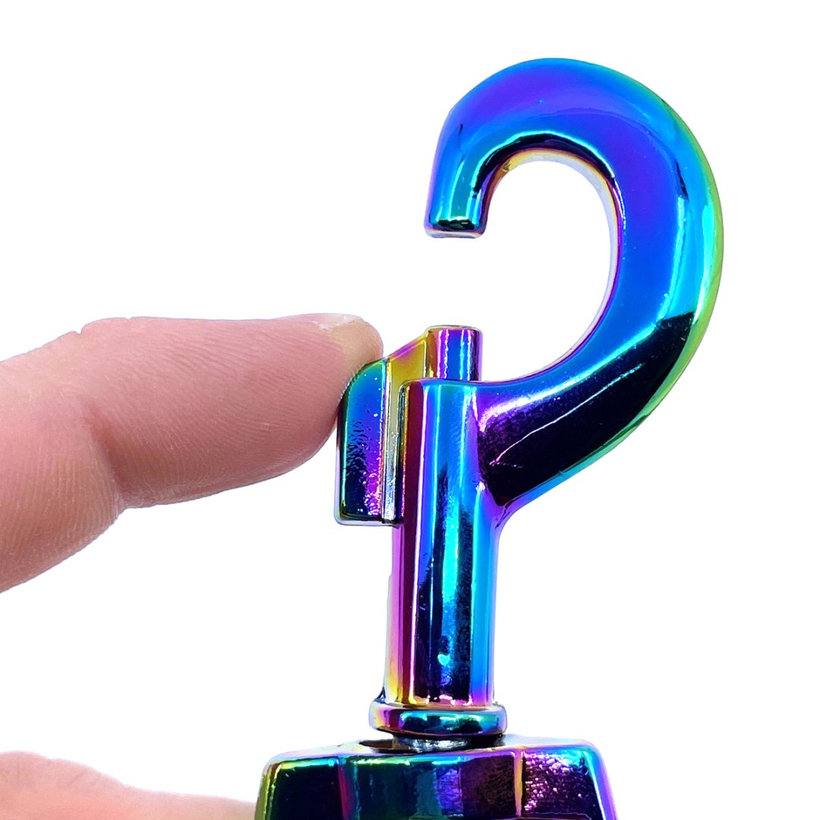 Karabína otočná dúhová 46x10mm