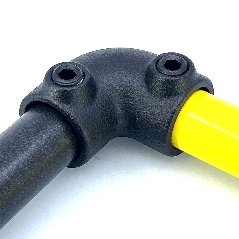 Spojovací článok tvar L 27 mm - čierny