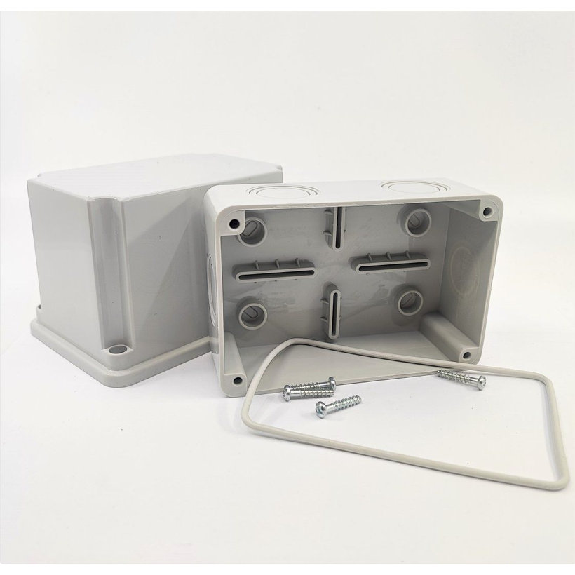 Montážna krabica vysoká IP55 nepriehľadná 150x110x140mm