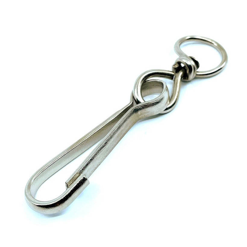 Pružinová karabínka s obrtlíkom pozinkovaná 60mm