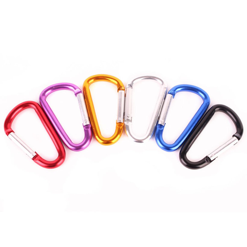 Karabína hliníková tvar D 5mm - 1ks