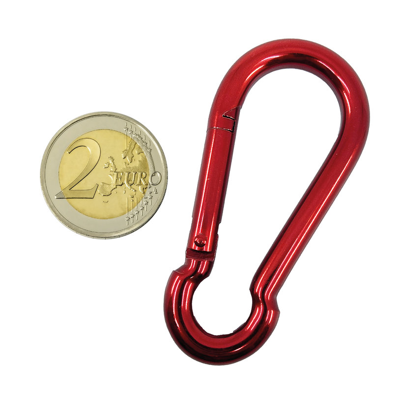 Karabína hasičská DIN 5299C červená 7mm