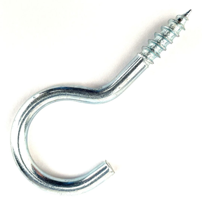 Hák prádlový s vrutom zn 50mm