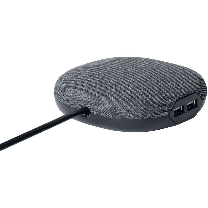 Stolová zásuvka čierna 3-násobná 3m