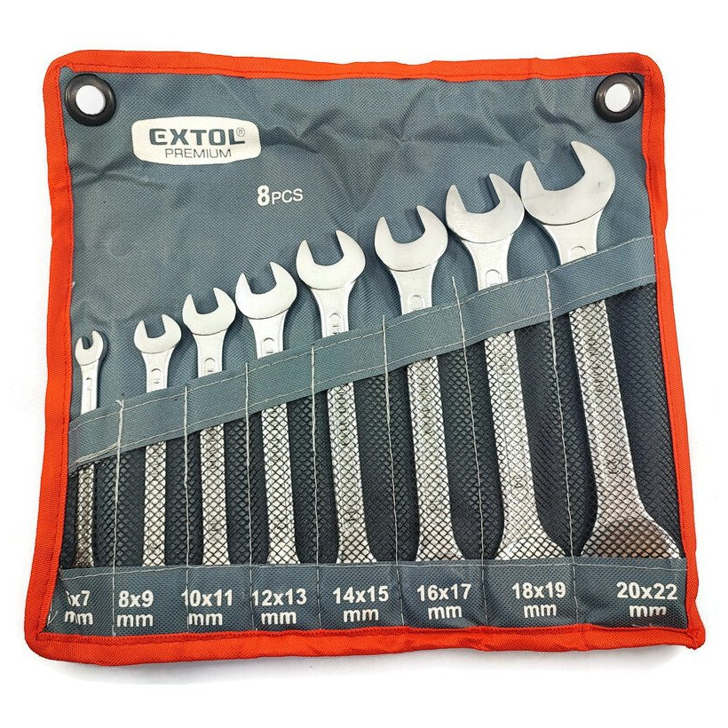 Kľúče vidlicové , 8-dielna sada