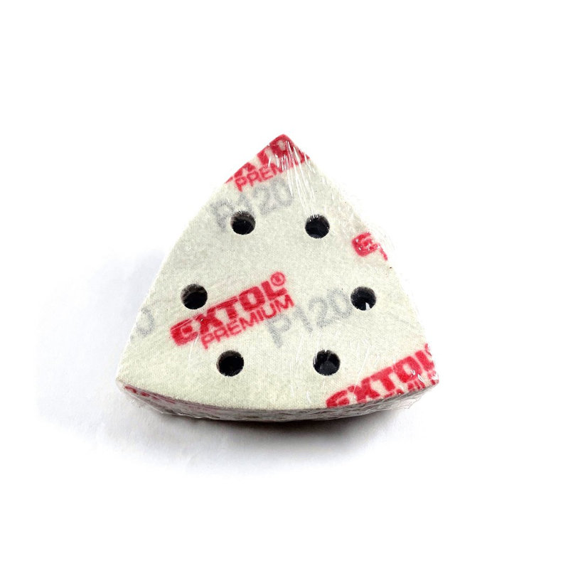 Brúsny papier na suchý zips - trojuholník 93mm P120 20ks