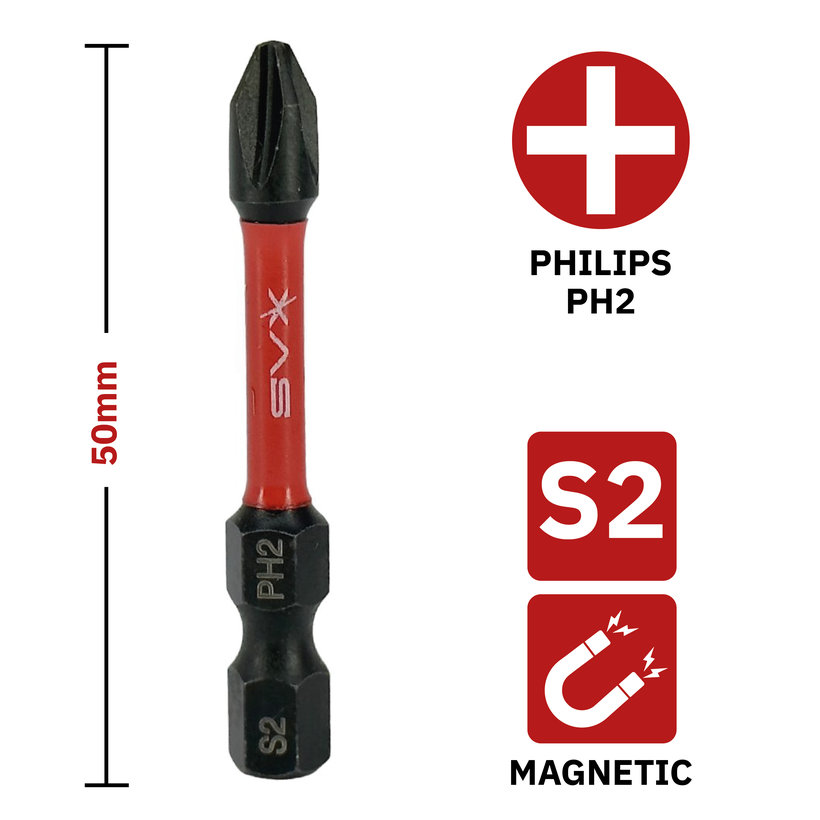 Bit magnetický PH2x50 mm