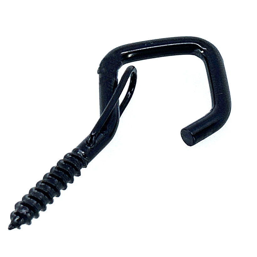 Okrasné oko s vrutom v tvare diamantu - čierne