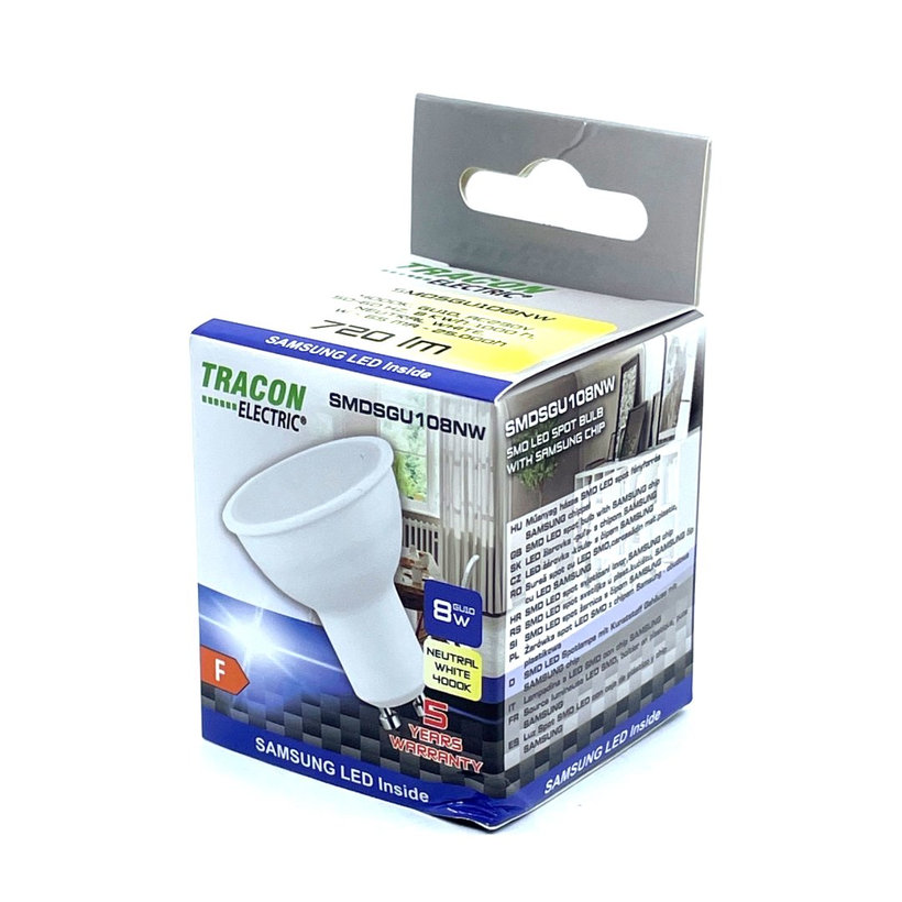 LED žiarovka GU10 - neutrálna - s chipom