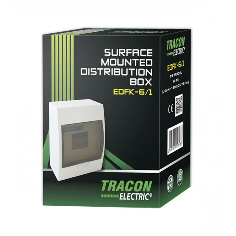 Rozvodná skriňa nadomietková plastová 150x205x75mm