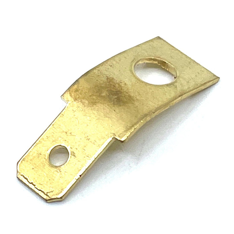 Neizolované MS kolíky ploché 6,3x0,8mm/90°