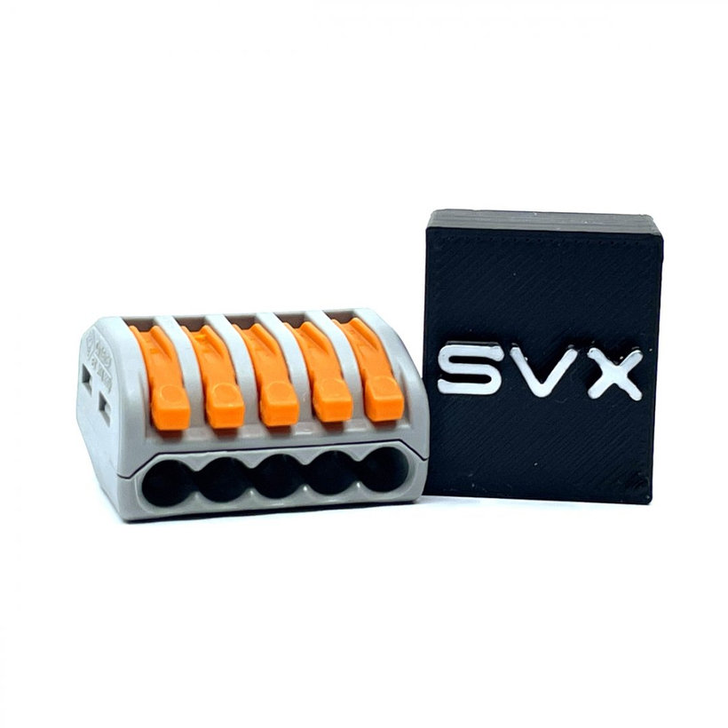 Spojovacia svorka zaklapávacia - 5 vodičov