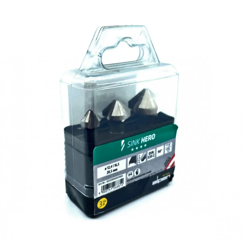 Sada záhlbníkov 12,4/16,5/20,5mm