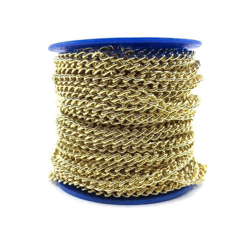 Reťaz ozdobná krútená žltý zinok 1,8mm