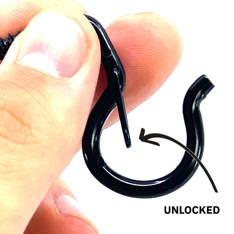 Okrasné oko s vrutom na uchytenie črepníka - čierne