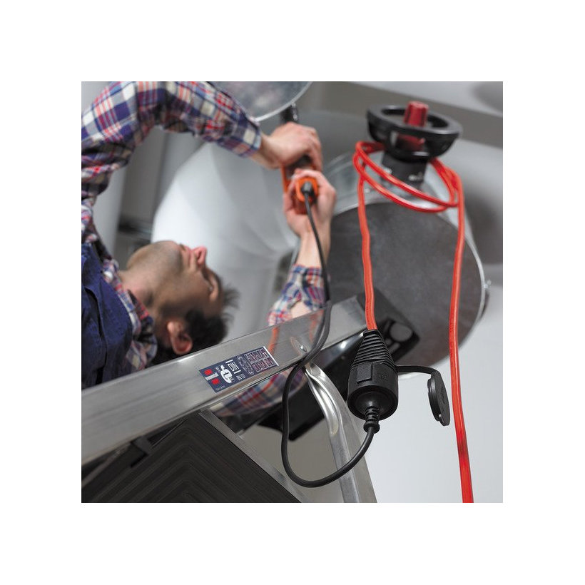 Predlžovací kábel BREMAXX oranžový, IP44 25m