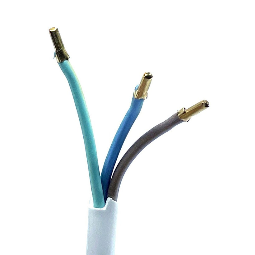 Flexo šnúra 2m 3x1,5 biela