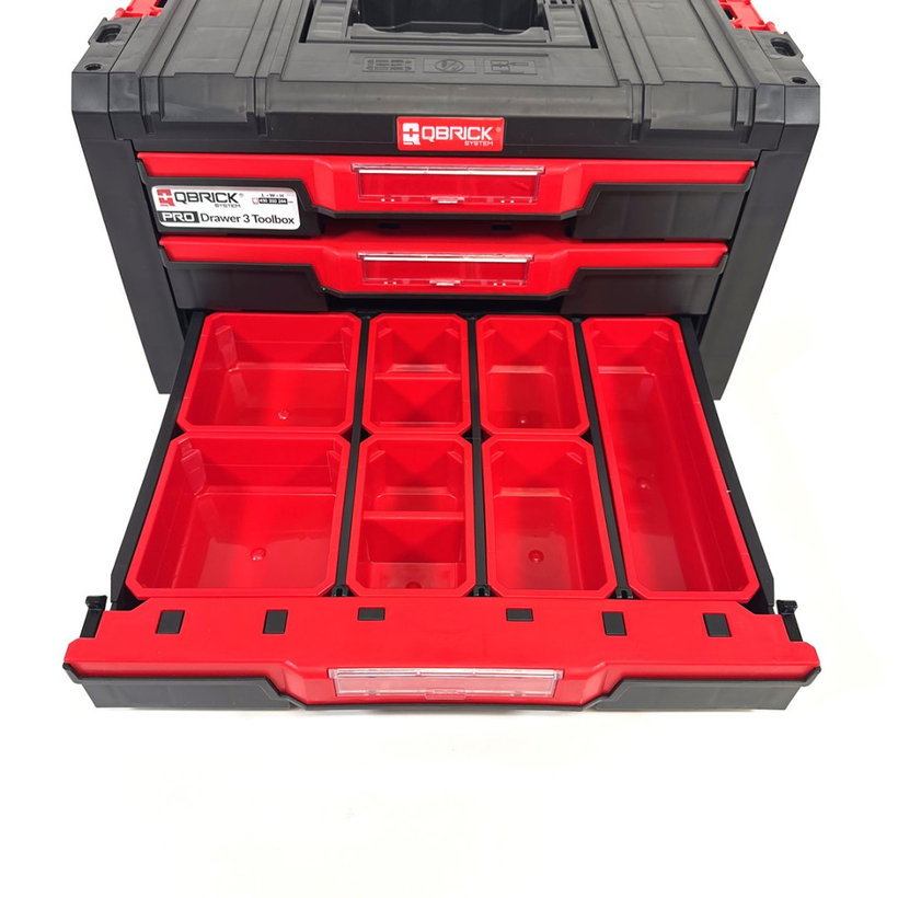 Box QBRICK® System PRO Toolbox 3-zásuvkový organizér 245x445x320mm