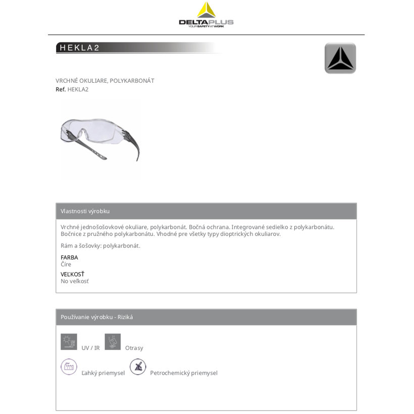 Pracovné okuliare HEKLA2