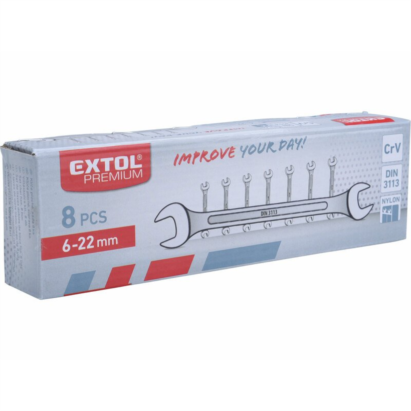 Kľúče vidlicové , 8-dielna sada