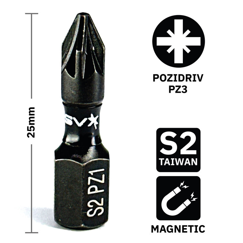 Bit magnetický PZ1x25 mm