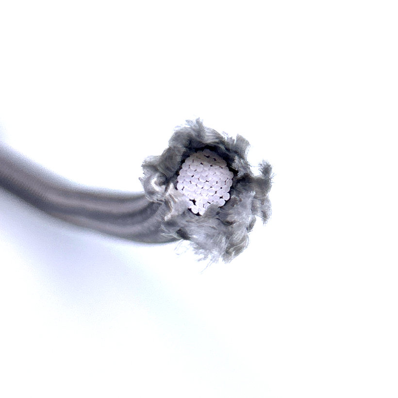 Gumolano s pryžovým jadrom strieborné PP 8mm