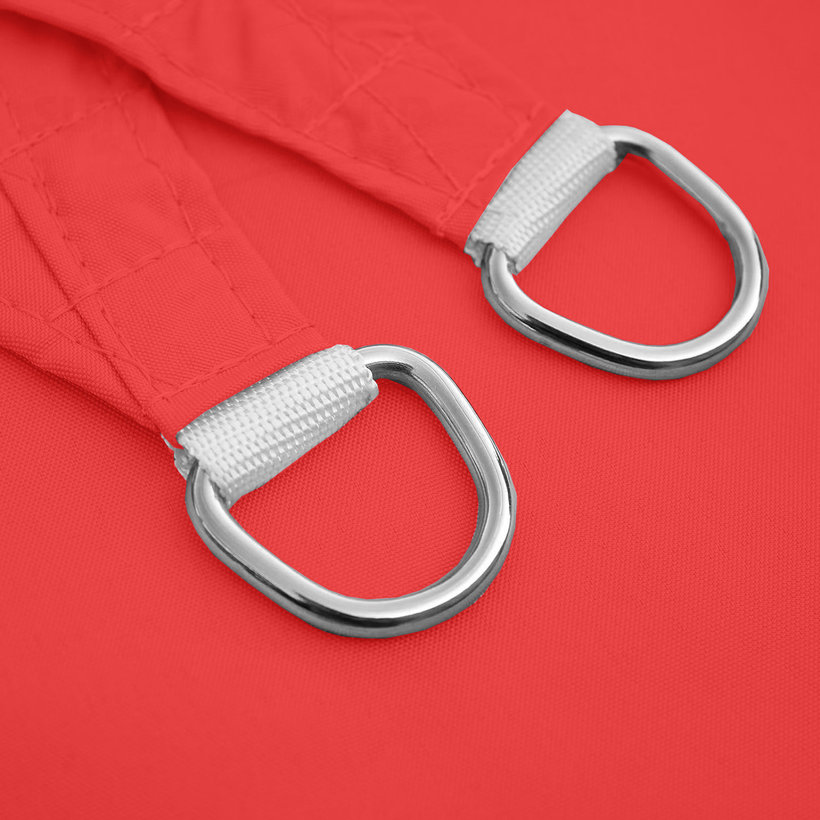 Tieniaca plachta nepremokavá červená 5x5 m