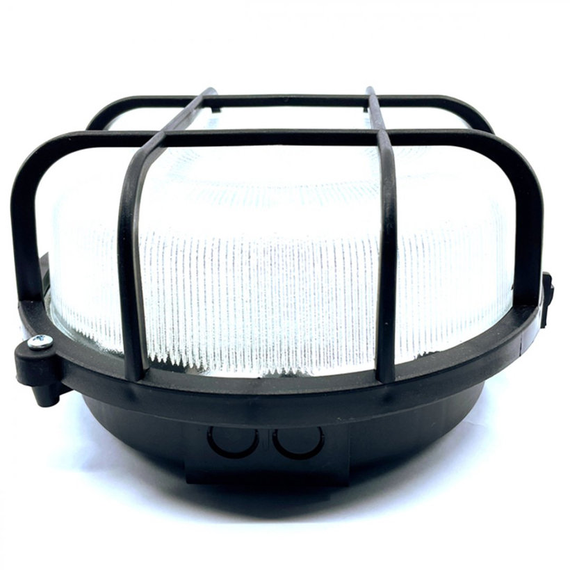 Kruhové svietidlo čierne