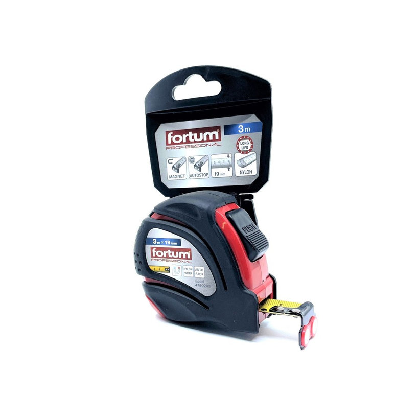 Meter zvinovací pogumovaný s magnetom 3m