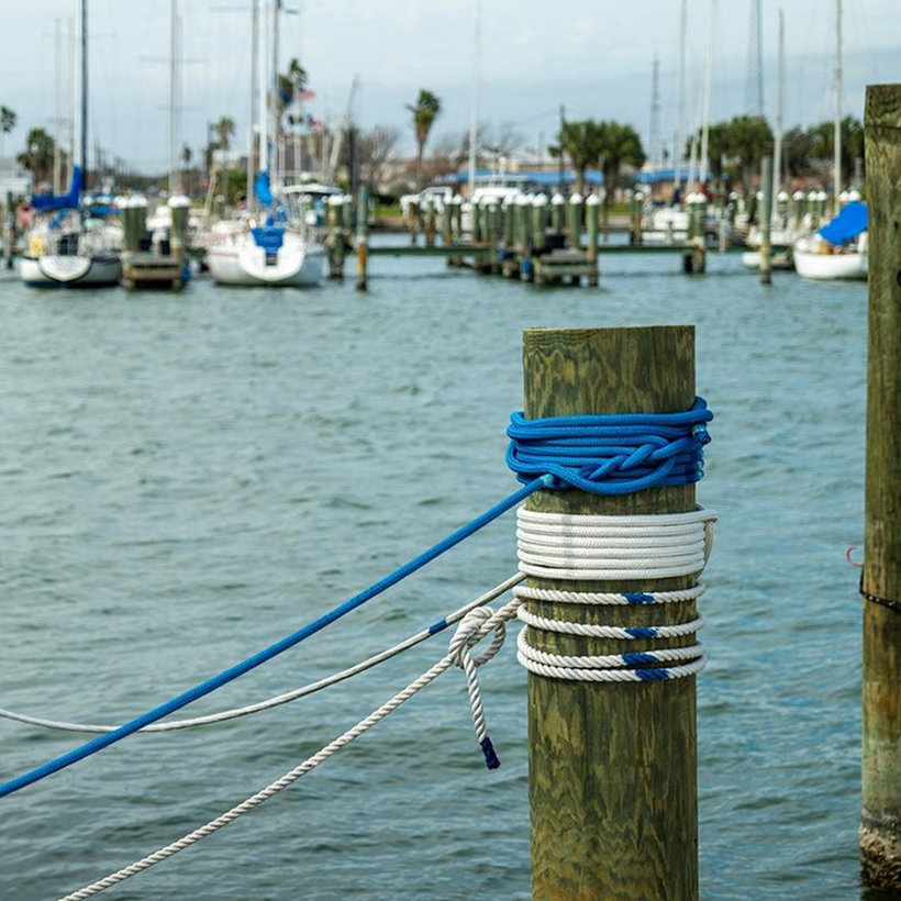 PA pletené lano s jadrom biele 16pr 16mm