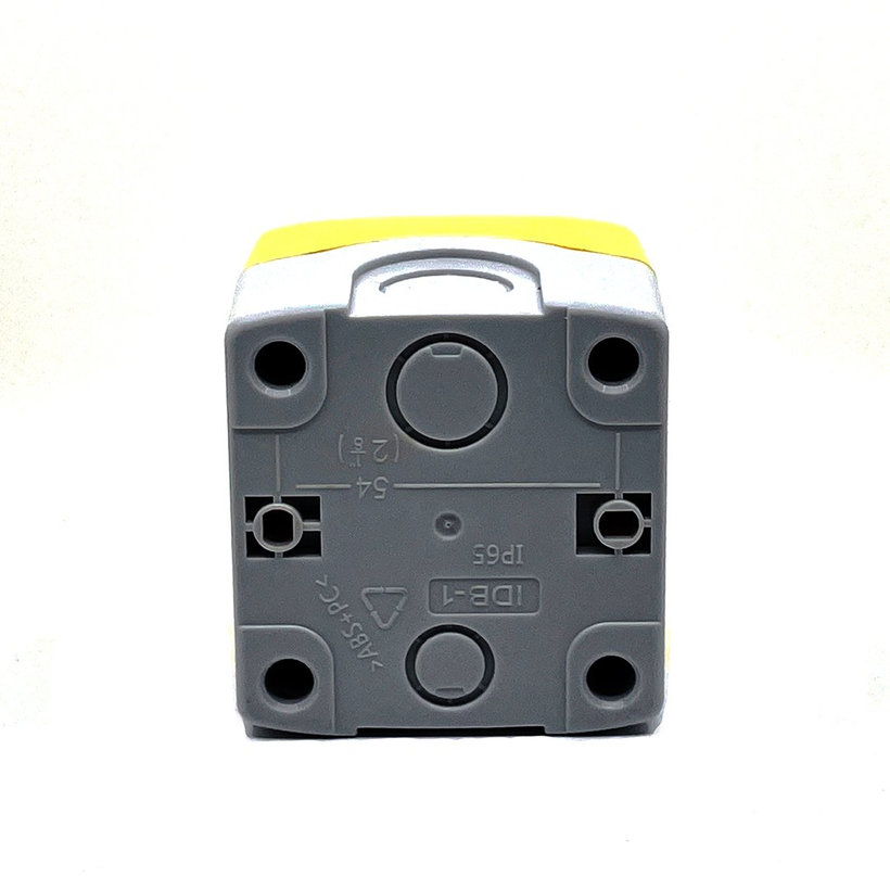 Krabicová zostava k tlačidlám žltá - 1x otvor