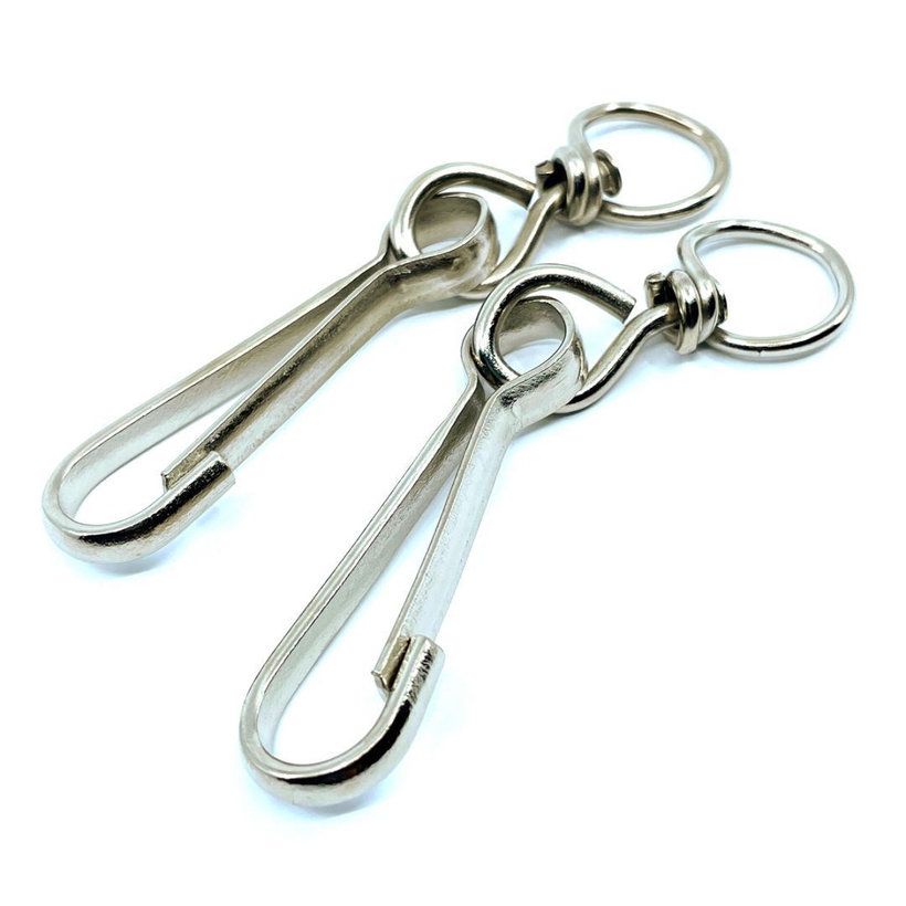 Pružinová karabínka s obrtlíkom pozinkovaná 90mm