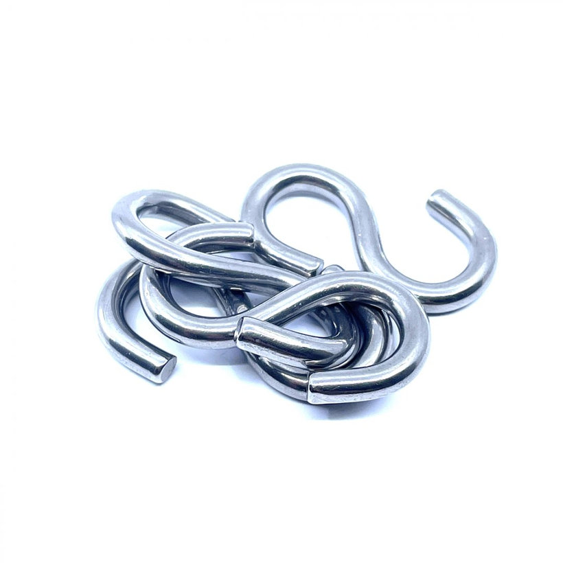 S hák nerezový 6 mm