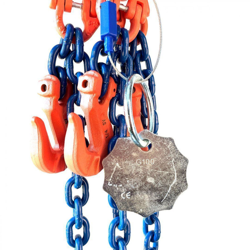 Reťazový záves oko-3 hák tr 100 so skracovačom (3 m, 5300/3750 kg, 8 mm)