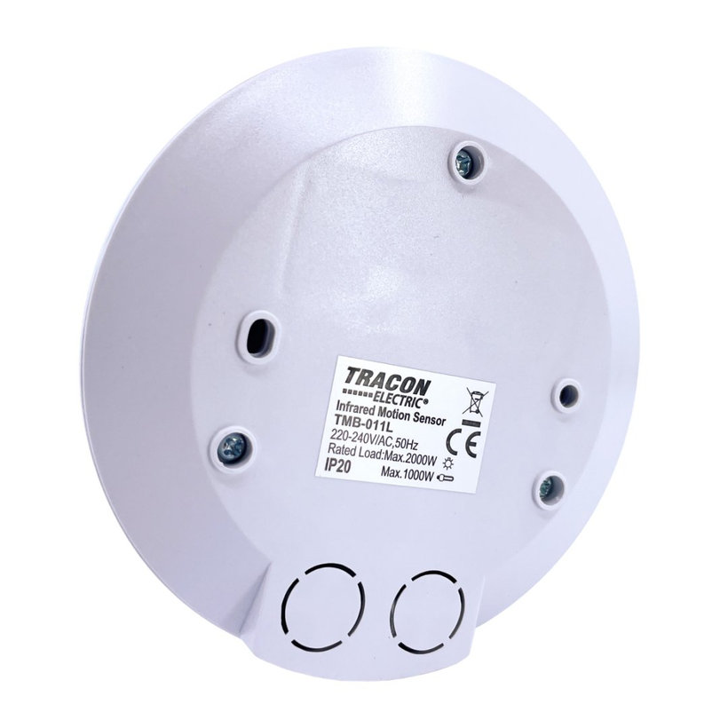 Snímač pohybu plochý - biely 360°