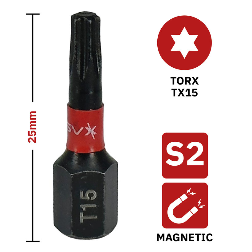 Bit magnetický TX15x25 mm