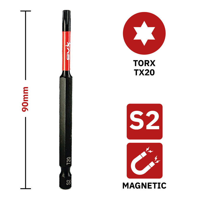 Bit magnetický TX20x90 mm