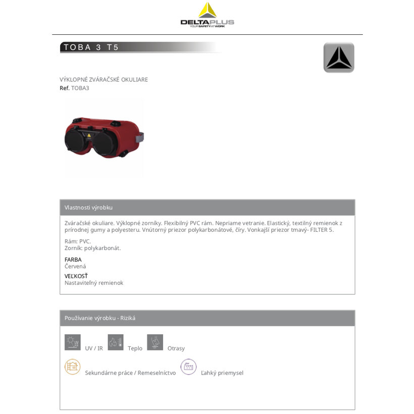 Zváračské  okuliare TOBA3