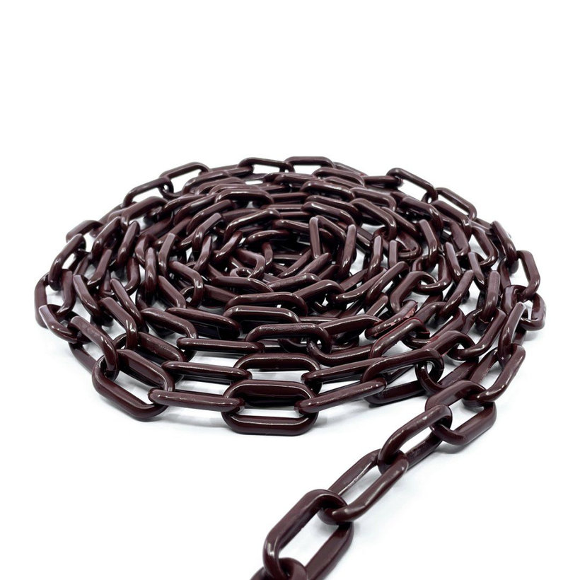 Plastová reťaz hnedo/bordová 8mm