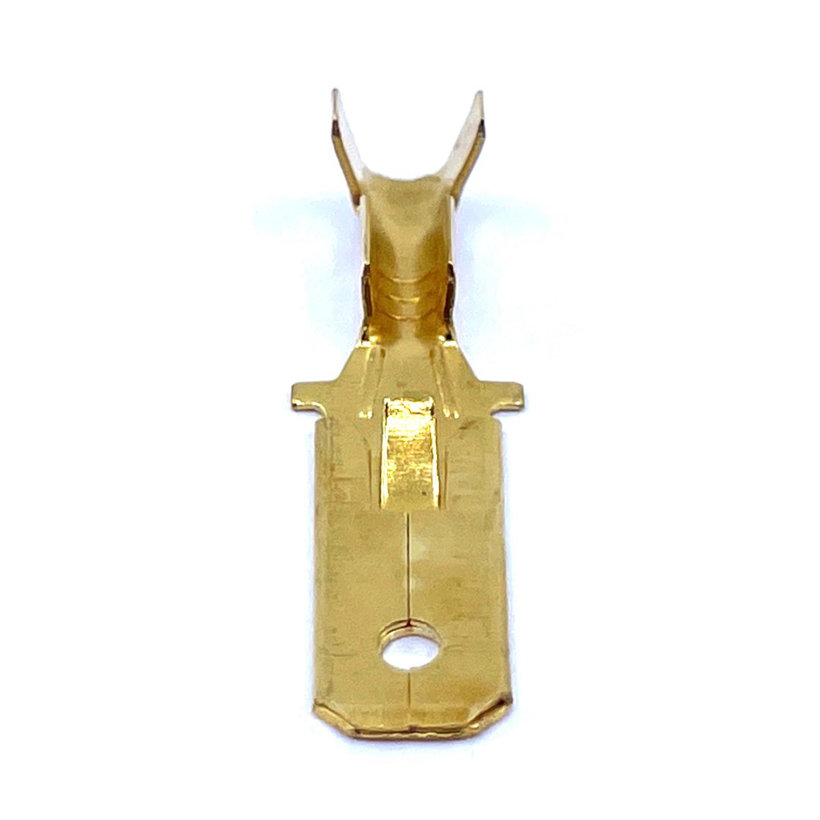 Neizolované Cu lisovacie kolíky ploché s poistkou 2,5mm²