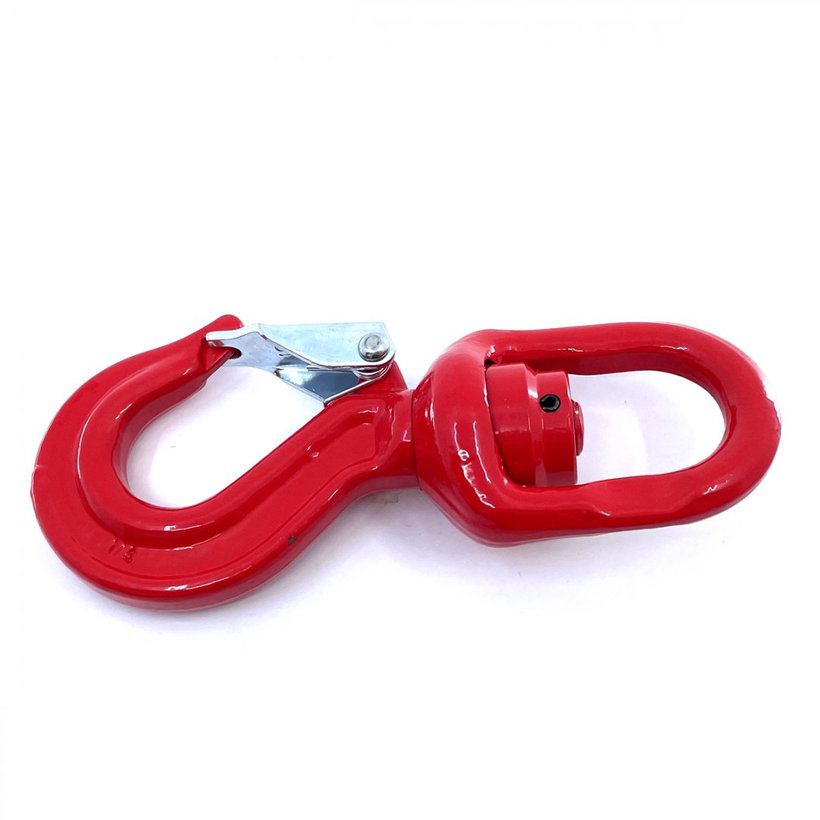 Otočný hák s ložiskom tr 80 červený 3,15T