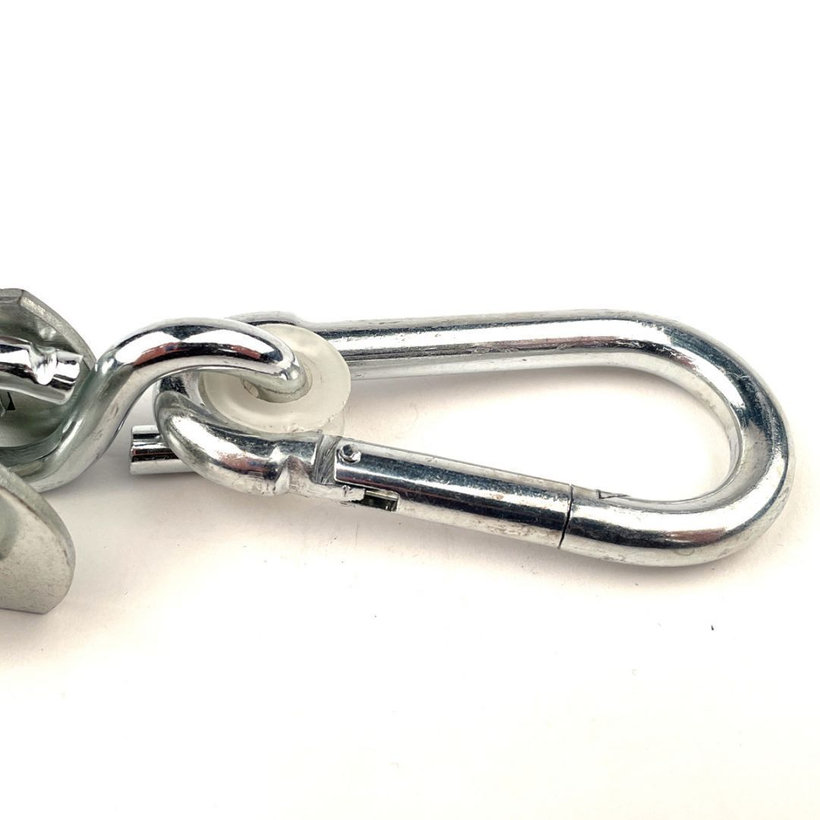 Objímka hojdačková s karabínou zn 120mm