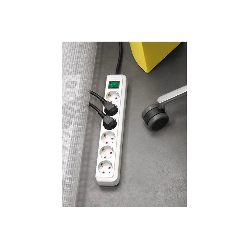 Predlžovací kábel Eco-Line biela SCHUKO 1,5m