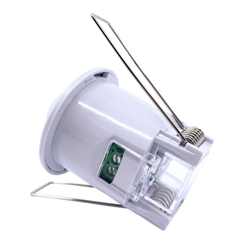 Snímač pohybu zapustený - miniatúrny - biely 360°