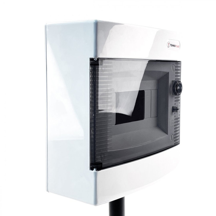 Rozvodnica zapustená biela U8 - C/P 211x232x99mm