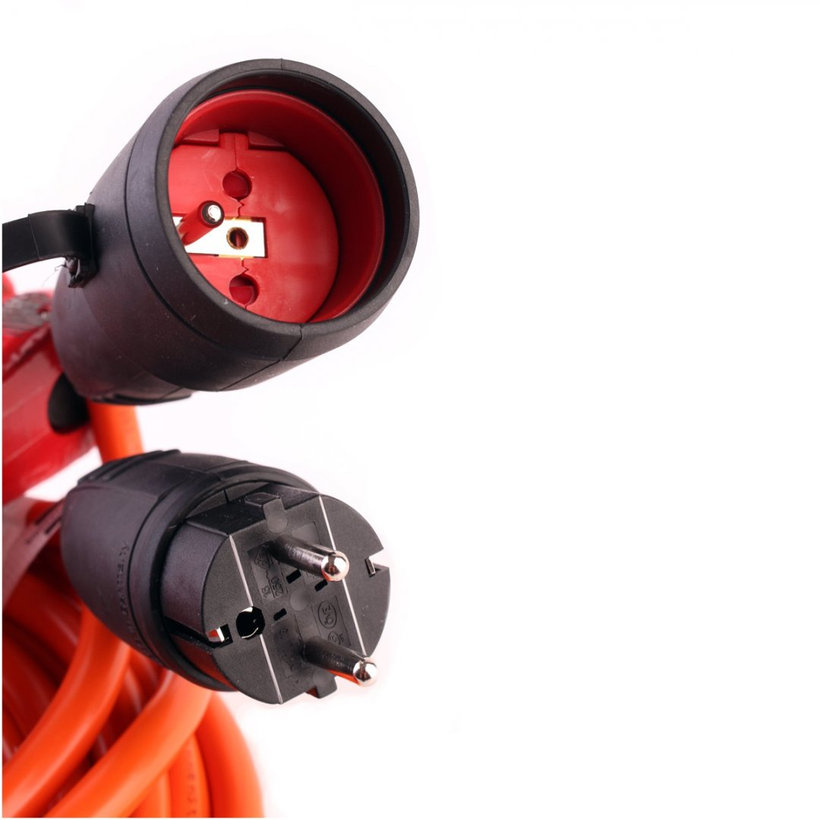 Predlžovací kábel BREMAXX oranžový, IP44 25m