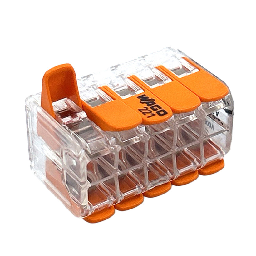 Svorka bezskrutková s páčkou - 10 vodičov 221-420